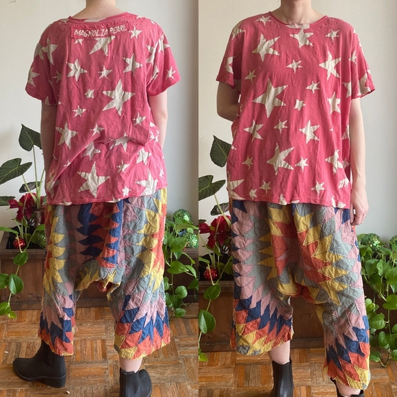 New Magnolia Pearl Rothko Star Tee Top 944 red pink t-shirt Rockstar galaxy MP - Picture 6 of 17